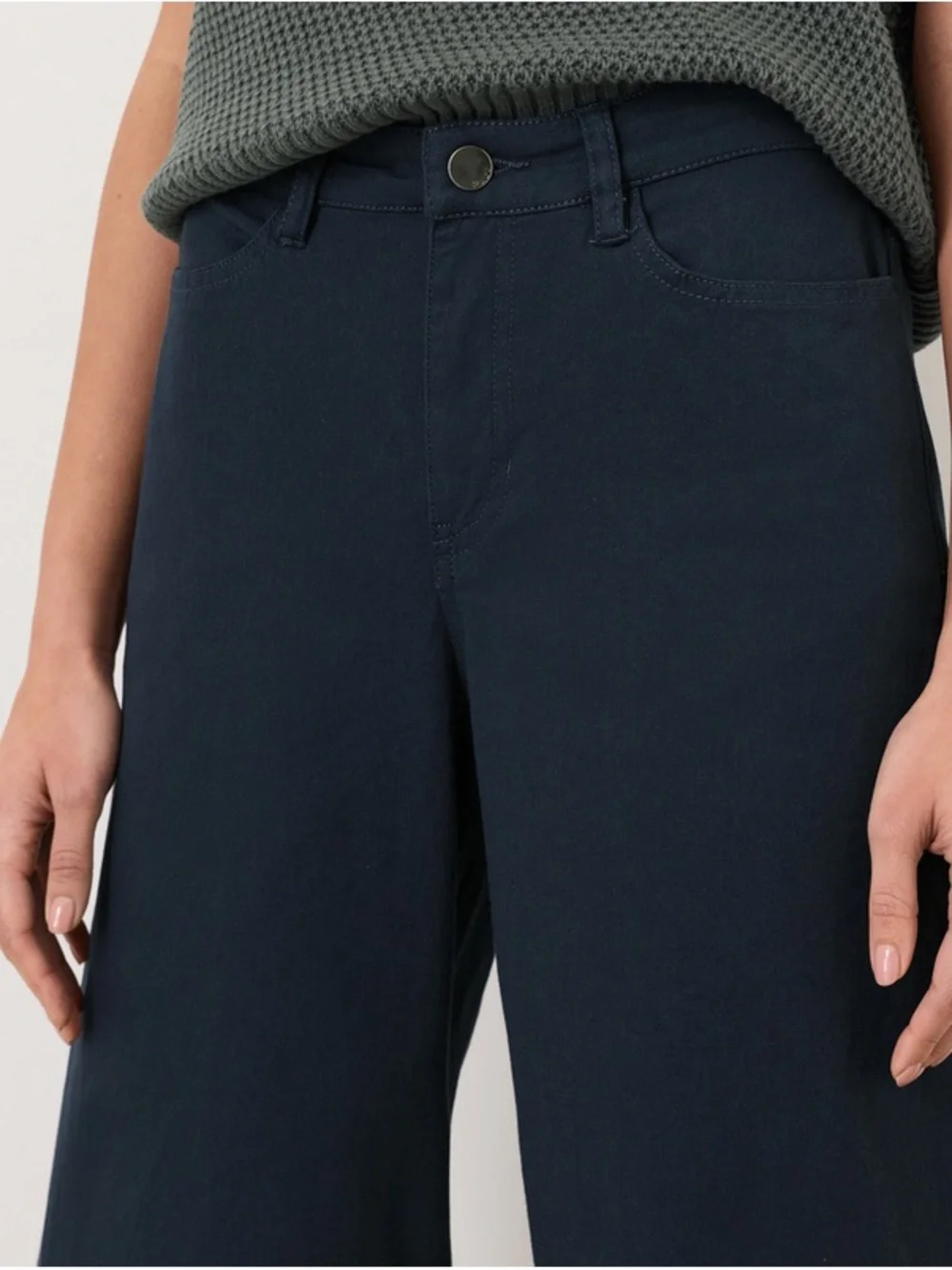 Pact Wide Leg Pants in Navy - Picture 3 of 6